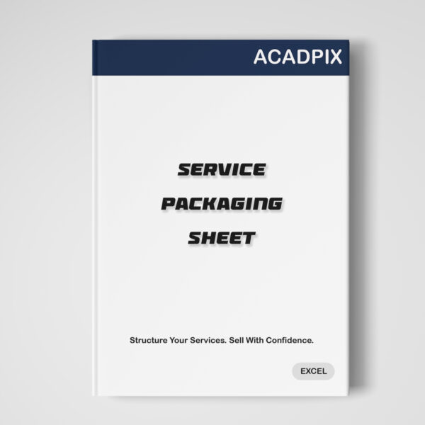 Service Packaging Sheet